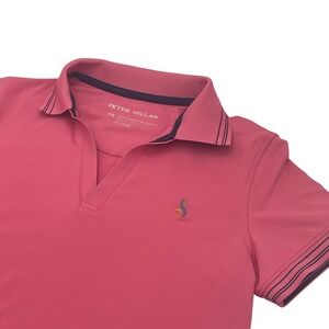 Peter Millar Womens Pink Polo Shirt XS Stretch Golf Athletic Performance Stretch